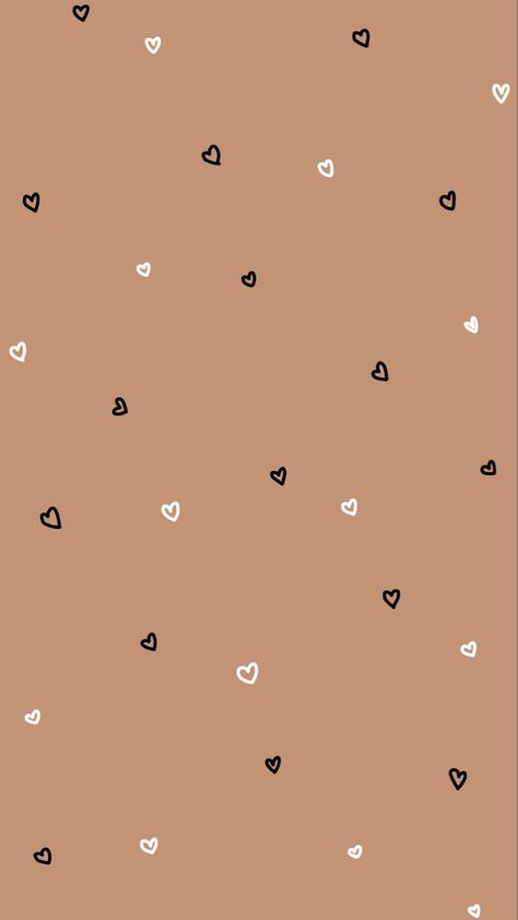 Neutral Hearts Wallpaper, Neutral Valentines Day Wallpaper, Mini Heart Wallpaper, Brown Theme Wallpaper, Feb Wallpaper, Iphone Wallpaper Valentines, Neutral Iphone Wallpaper, Brown Heart Wallpaper, Brown Aesthetic Background