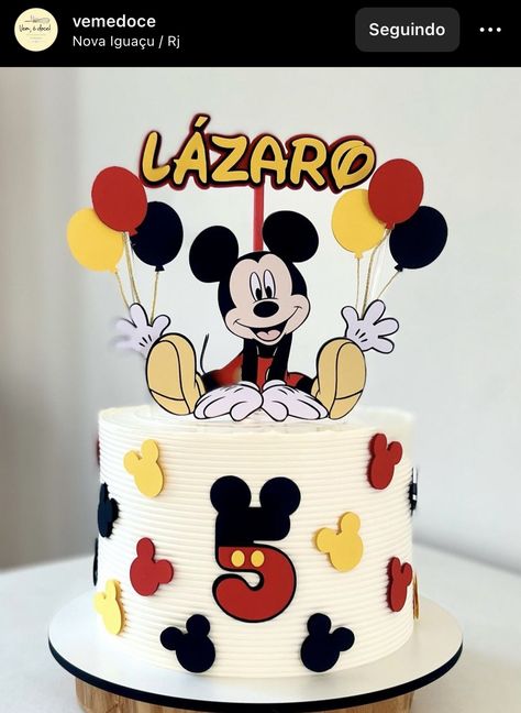 Mickey Mouse Simple Cake, Mickey Mouse Themed Cake, Mickey Mouse 3rd Birthday Cake, Mickey Mouse Birthday Cake Ideas, Tort Mickey Mouse, Mickey Mouse Birthday Cake 2nd, Mickey Mouse Cake For Boys, Simple Mickey Mouse Cake, Mickey Mouse Cake 1st Birthday