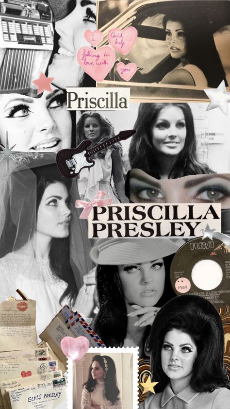 #priscillapresley #priscilla #presley Priscilla Wallpaper, Priscilla Aesthetic, Priscilla Presley