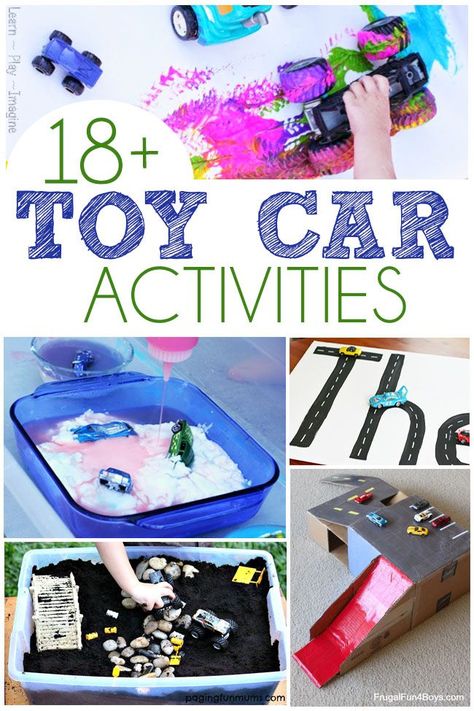 18+ Toy Car Activities Toy Car Activities, Car Activities For Toddlers, Art To Color, Arts N Crafts, Transportation Activities, Car Activities, Activities For Toddlers, Toddler Snacks, Toddler Play