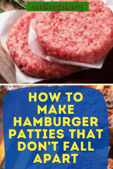 If you are looking for the best hamburger patty recipe, you have come to the right place. Well-seasoned, perfect, and homemade, this recipe is easy to follow and is a brilliant dish to make with leftover meat, or if you want to indulge in something delicious. On The Gas has the recipe for success and can teach you how to make a delicious hamburger patty that won't fall apart. Check it out! #hamburgerpatty #homemadepatty #easypatty #simplehamburger #hamburgerpattyrecipe Home Made Burger Patties Recipes, Homemade Hamburger Patties Recipe, Seasoning Hamburger Patties, Diy Hamburger Patties, How To Make Hamburger Patties, How To Make Burger Patties, Make Hamburger Patties, Hamburger Patties Recipe, Hamburger Patty Recipe