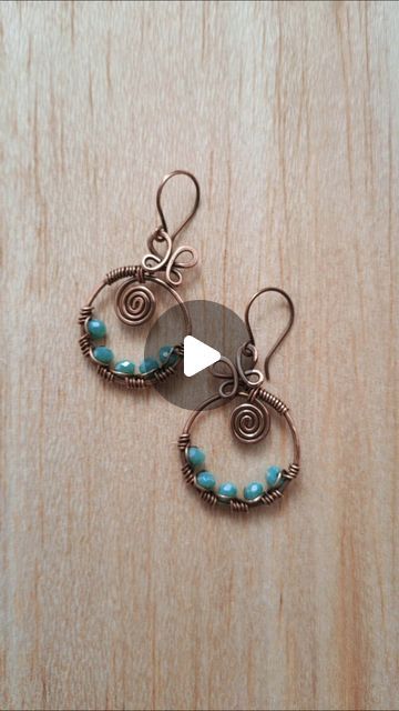 Fradany on Instagram: "Aretes 

#jewelry #handmadework #copperjewelry #art #wirejewelry" Wire Wrapped Earrings Tutorial, Earrings Tutorial, Wrapped Earrings, Earring Tutorial, Wire Wrapped Earrings, Copper Jewelry, Wire Jewelry, Wire Wrapped, Wire Wrapping