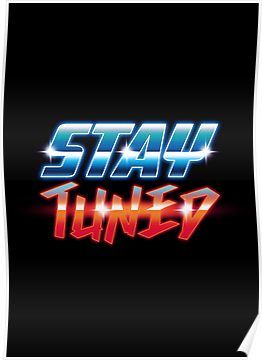 Stay Tuned Poster Design, Stay Tuned Poster, Stay Tune Poster, Best Movie Posters, Stay Tune, Retro Logos, Design Typography, Typography Art, Metal Plate