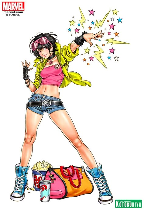 Jubilee by Shunya Yamashita Marvel Jubilee, Shunya Yamashita, Artistic Illustration, Persona Anime, Marvel Toys, Comic Manga, Bd Comics, Uncanny X-men, Marvel Comic Character