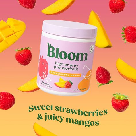 "Bloom Nutrition's High Energy Pre Workout ignites your workouts with a potent blend of ingredients, 💥 powering you through every rep and set with unstoppable energy! 💪 #BloomPower" Sugar Free Juice, Green Powder Smoothie, Bloom Nutrition, Pre Workout Powder, Super Greens Powder, Sugar Free Drinks, L Tyrosine, Beta Alanine, Natural Caffeine