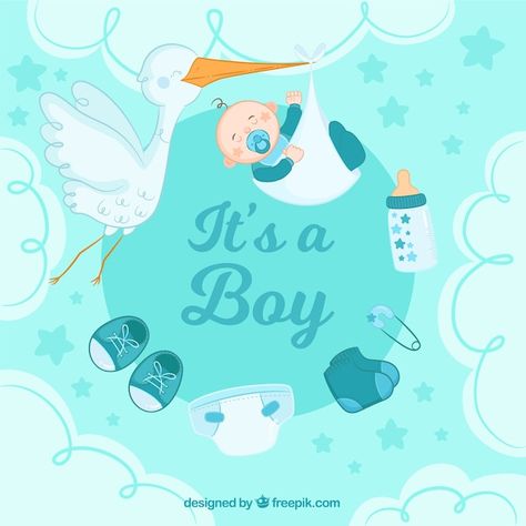 Creative its a boy background with stork | Free Vector #Freepik #freevector #its-boy #baby-boy #birth-announcement #new-baby Its A Boy Announcement Template, It’s A Boy, Baby Gender Reveal Announcement, Newborn Baby Announcement, Boy Background, It Is A Boy, Baby Template, Baby Boy Background, Scrapbook Bebe