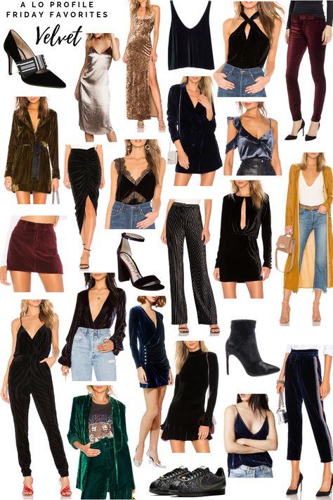 Velvet for Fall - A Lo Profile Nye Party Outfit, Bonfire Outfit, Nye Outfits, New Years Outfit, Fashionista Style, Adidas Outfit, Holiday Outfit, My Wardrobe, Fashion Group