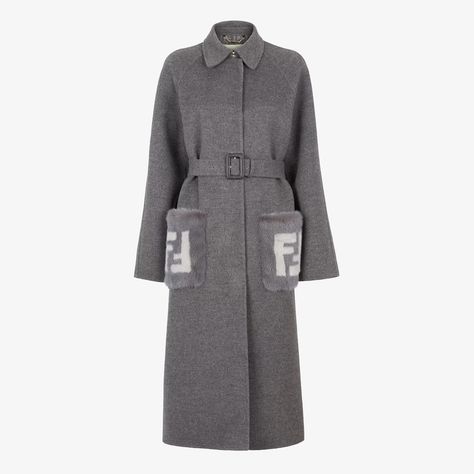 Coat Fendi Coat, Beige Wool Coat, Fendi Logo Design, Chiffon White Dress, Fendi Store, Wool Overcoat, Casual Dress Shoes, Christian Louboutin Women, Patent Leather Shoes