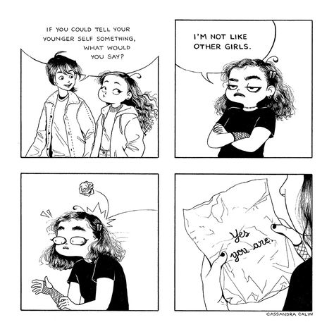 Cassandra Comics :: Letter to my younger self | Tapas C Casandra Comics, C Cassandra Comics, Cassandra Comics, Personality Traits List, Letter To My Younger Self, Cassandra Calin, C Cassandra, To My Younger Self, Unique Person