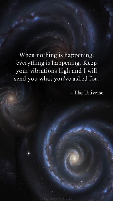 Universe | Manifestation | Law of Attraction on Instagram: "Even in stillness, the universe is at work. 🧘‍♀️ Trust that things are moving in ways you can’t yet see. To stay in alignment, focus on keeping your energy high—practice gratitude, visualize your goals, and stay positive. 🌟  Don’t rush the process. The universe responds to your vibrations. 💫 Stay calm, be patient, and allow things to unfold in divine timing. What you’ve asked for is already on its way. 🌸  Type "Yes" to affirm & receive. ✨️  Like and Share with friends  Follow @universe.guidance    #TrustTheUniverse #HighVibrations #Manifestation" Universe Is Working For You, The Universe Quotes, Universe Guidance, Universe Manifestation, Dear Universe, Aura Quotes, Universe Quotes, Divine Timing, Manifestation Law Of Attraction