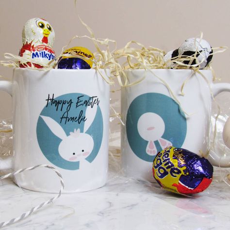 Easter Mugs, Easter Mug, Sweet 16 Party Decorations, Creative Easter Baskets, Easter Crafts Preschool, Easter Drawings, Easter Birthday, Easter Presents, Easter Gift Baskets