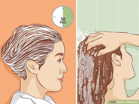 How to Balayage (with Pictures) - wikiHow Red Hair Fading Out, Outfits To Go With Red Hair, Hairstyle Dye Ideas, Burgundy Hair Gloss, How To Style Red Hair Outfit, Styling Red Hair, Colors That Go With Red Hair Outfits, Red Hair Dye Tips, Red Hair Styles Outfit