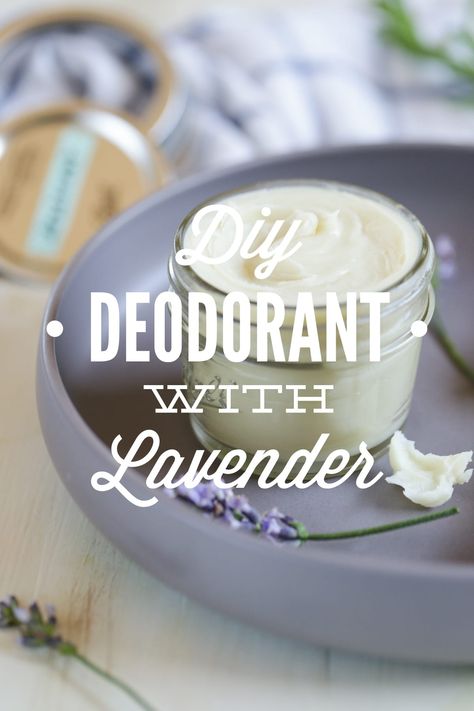 DIY Homemade Deodorant with Lavender Tallow Deodorant, Home Skin Care Routine, Homemade Cold Process Soap, Diy Hygiene, Homemade Deodorant Recipe, Herbal Medicine Cabinet, Apothecary Ideas, Homemade Bug Spray, Deodorant Recipe