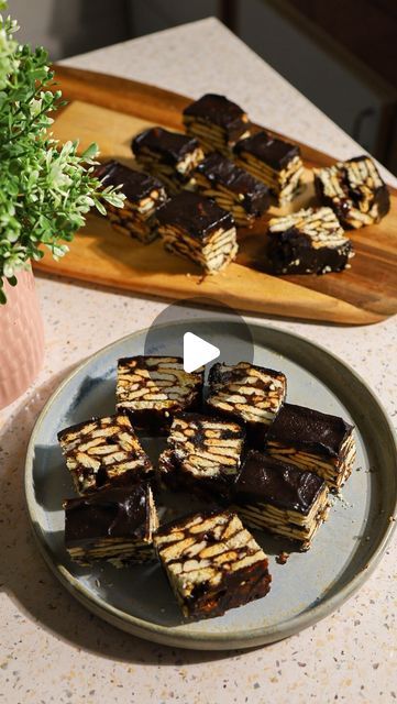 Aisya J | Vegan Recipes 🇲🇾🌱 on Instagram: "Vegan Kek Batik recipe ↓ ↓

This is also known as the late Queen Elizabeth’s Favourite Chocolate Biscuit Cake. Malaysians of course took the original recipe and used Milo for our Kek Batik instead. 😂

I’m pretty sure the first time I had it was when my cousin made it for us at kampung. I was there throughout the whole cooking process and I was impressed by the outcome! I mean how can you just make this by melting some butter and chocolate and breaking few pieces of biscuits right? 😳 But that’s it. That is the only thing you need to make this! 🥳

You also need to have to stove on low at all times and patience is the key! You don’t want to burn the butter or you’ll end up with bitter Kek Batik. 🙃

This no need no baking skills, so if you are Cocoa Powder Ganache, Vegan Condensed Milk, Chocolate Biscuit Cake, Baking Skills, Food Business Ideas, Biscuit Cake, Food Business, Vegan Cake, My Cousin