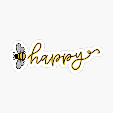 Bee Stickers Free Printable, Journaling Photos, Be Happy Sticker, Bee Kitchen, 2024 Logo, Ipad Stickers, School Coloring Pages, Baby Boy Scrapbook, Happy Stickers