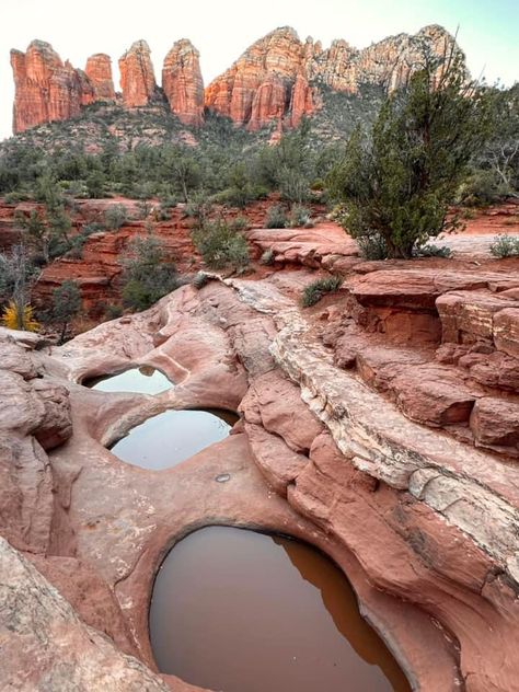 Mexico Hot Springs, Arizona Aesthetic, Photoshoot Locations, January 2025, 2025 Vision, Red Rock, Sedona, Travel Aesthetic, Hot Springs