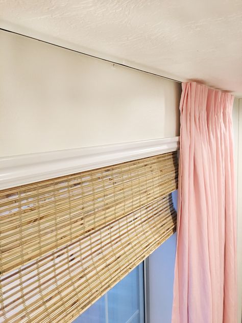 this inexpensive rod, ceiling mount curtains, for bathroom? Ikea Ceiling Curtains, Ceiling Mounted Curtains, Ceiling Mount Curtain Rods, Ceiling Curtain Rod, Ceiling Curtain Track, Corner Curtains, Diy Drapes, Floor To Ceiling Curtains, Hanging Curtain Rods