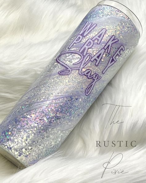 The Rustic Pixie on Instagram: “Wake Pray Slay #lavender #lavenderopal #wakeprayslay #therusticpixie” Wake Pray Slay, Lavender Opal, Glitter Tumblers, Voss Bottle, Lavender, Tumbler, Glitter, Photo And Video, On Instagram