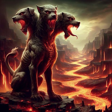 Cerberus Mythology, Tartarus Greek Mythology, Titans Greek, Underworld Greek Mythology, Titans Greek Mythology, Greek Mythical Creatures, Greek Underworld, Greek Goddess Art, Monster Legends