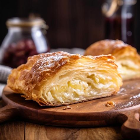 Delicious Hungarian Sweet Cheese Strudel: A Flaky Pastry Filled with Sweet Creamy Bliss - Tasty Tango Food Budapest, Sweet Cheese, Vegan Egg Substitute, Hungarian Food, Hungarian Cuisine, Homemade Pastries, Phyllo Dough, Fresh Cheese, Cheese Dessert