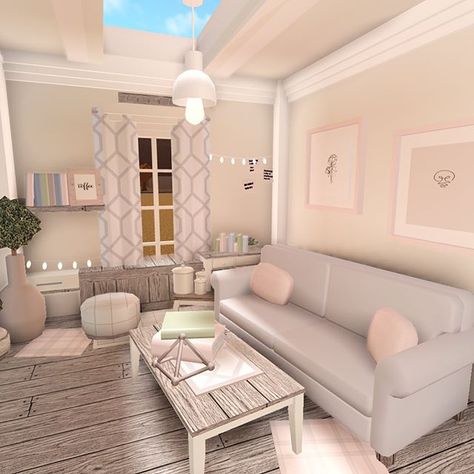 Bloxburg Living Room Ideas 3x4, Bloxburg 3x3 Living Room, Bloxburg Living Room Aesthetic, Small Living Room Bloxburg, Cute Bloxburg Living Room Ideas, Bloxburg House Ideas Living Room, Sala Bloxburg, Small Living Room Ideas Bloxburg, Living Room Bloxburg