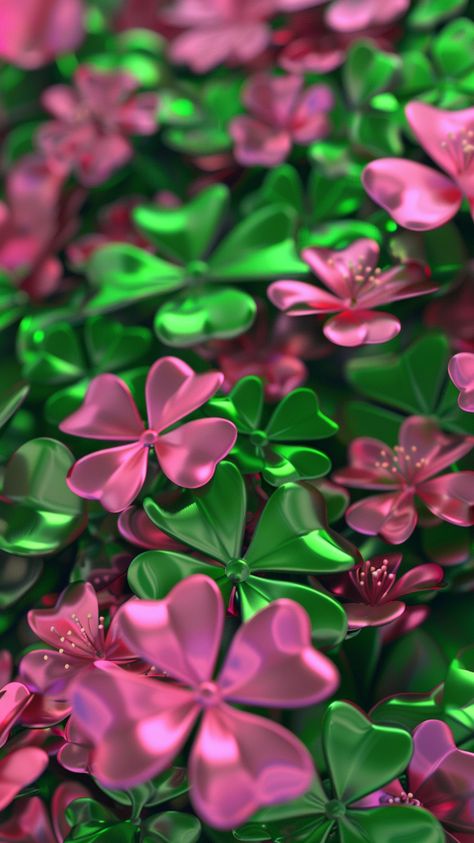 Shamrock Wallpaper🍀 Pink St Patricks Day Wallpaper, Shamrock Wallpaper, Palette Wallpaper, Holiday Backgrounds, St Patricks Day Wallpaper, Day Wallpaper, Spring Wallpaper, Holiday Background, Flower Background