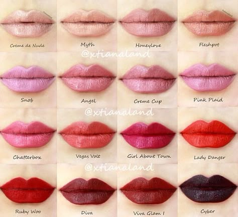 MAC lipsticks. Mac Lipsticks, Mac Lips, Make Up Inspiration, Smink Inspiration, Makeup Swatches, Mac Makeup, Mac Lipstick, Your Lips, Makati