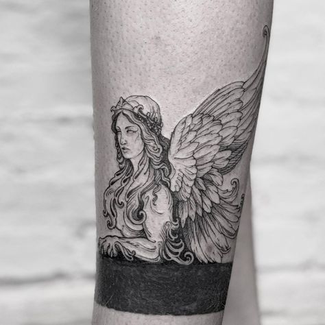 Sphynx Tattoo Greek, Greek Sphinx Tattoo, Sphinx Art, Sphinx Tattoo, Greek Mythology Tattoos, Mythology Tattoos, Sphynx, Tiny Tattoos, Greek Mythology