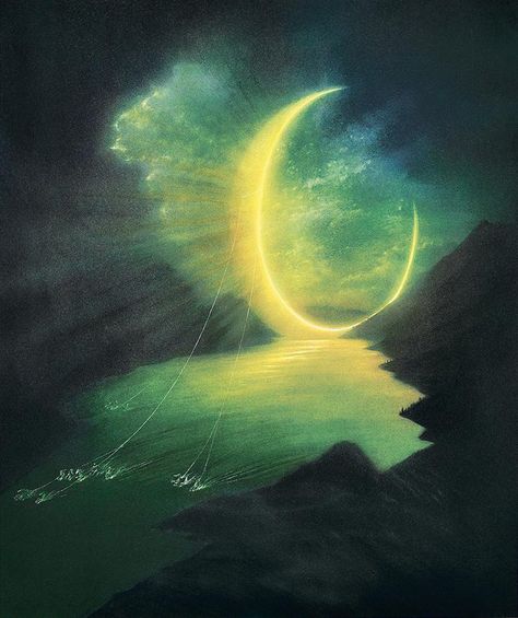 https://flic.kr/p/qUcDwL | Friedrich Hechelmann Luna Moon, Moon Illustration, Sun Moon Stars, Good Night Moon, Wow Art, Samhain, Moon Art, Star Art, Sun Moon