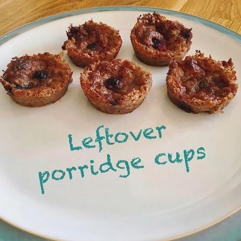 Leftover porridge cups Muffin Tray, Pop It, Baby Food, Baby Food Recipes, No Way, Good Food, Tray, Baking