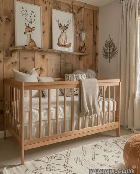 Antique Nursery Ideas, Antique Room Aesthetic, Rustic Baby Rooms, Woodland Nursery Ideas, Antique Nursery, Wall Dividers, Antique Room, Cozy Baby Room, Wood Nursery