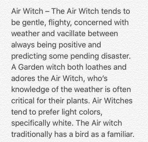 air witch Air Witch Aesthetic, Air Witch, Witch Novels, Witch Types, Air Magic, Chaos Magick, Witch Board, Witch Tips, Water Witch