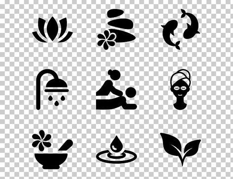 Spa Symbols, Black And White Clip Art, Computer Icons, Steam Bath, Thermal Bath, Computer Icon, Spa Ideas, Album Scrapbooking, Photo Album Scrapbooking