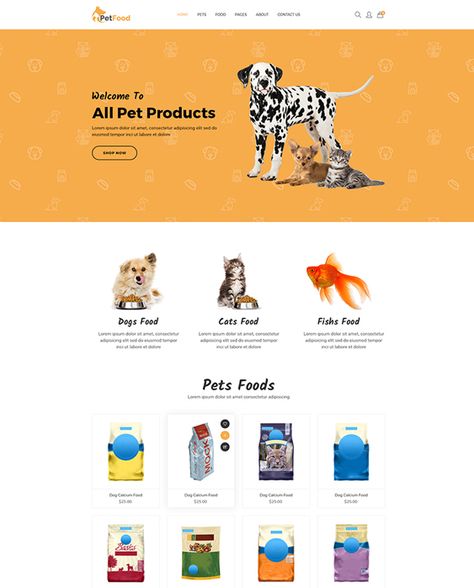 Fantastic Shopify Theme For Online Pet Stores - shopify themes for pet stores Blog Layout Design, Wordpress Theme Portfolio, Best Shopify Themes, Online Pet Store, Pet Stores, Blog Themes Wordpress, Pet Sitters, Website Themes, Shopify Theme