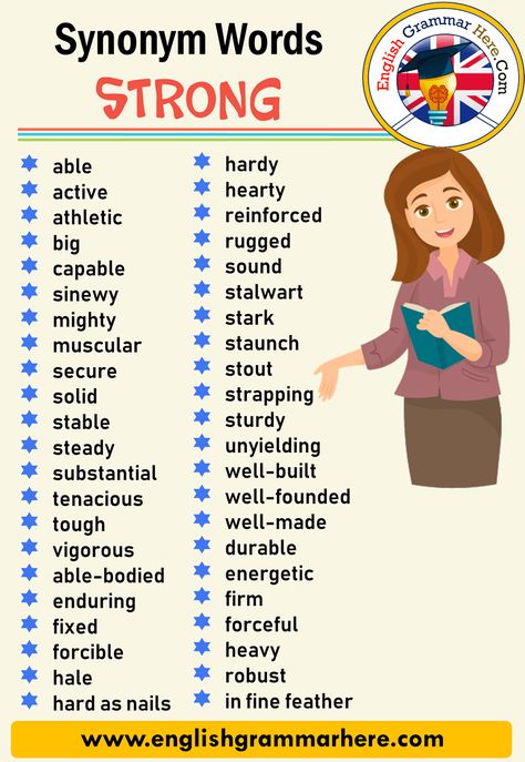 Synoym Vocabulary List with Strong, Synonym Words – STRONG, English Vocabulary hardy hearty reinforced rugged sound stalwart stark staunch stout Other Wordly, Antonyms Words List, Words List, Opposite Words, Hard Nails, Essay Writing Skills, Good Vocabulary Words, Strong Words, Good Vocabulary