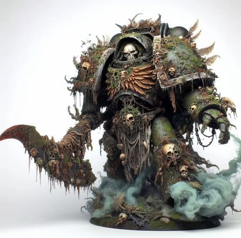 Plague Marines 40k, Warhammer Nurgle, Warhammer 40k Tabletop, 40k Painting, Warhammer Armies, Space Hulk, 40k Artwork, Warhammer 40k Artwork, Warhammer 40k Miniatures