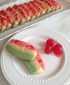 Italian Spumoni Cookies Spumoni Cookies, Pink Packaging, Italian Christmas Cookies, Italian Cookie Recipes, Italian Pastries, Crinkle Cookies, Italian Cookies, Xmas Cookies, Italian Desserts