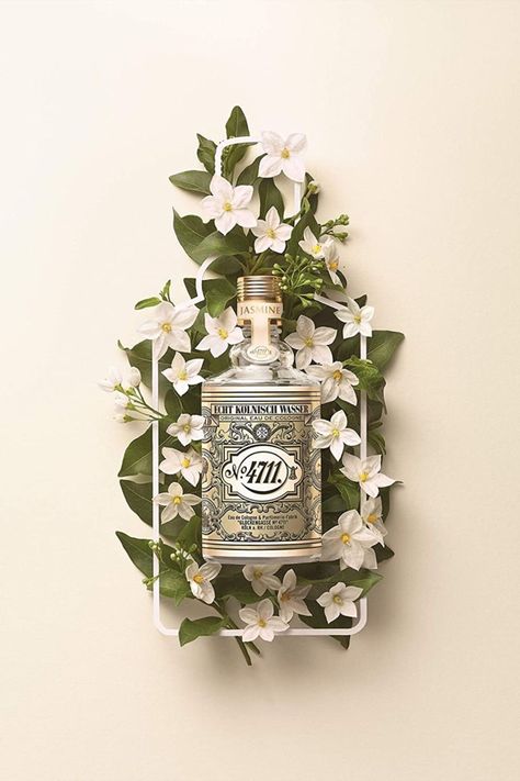 4711 Cologne, Visual Advertising, Cologne Collection, 타이포그래피 포스터 디자인, Flower Collage, Floral Collection, Creative Advertising, Lily Of The Valley, Creative Work