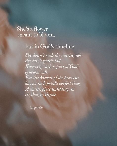 She’s a flower meant to bloom… 🌸🌸🌸 happy women’s day! 💕 — Christian poetry #christianpoetry #poetry #poetrycommunity #christianwriter #christianwritersofinstagram #womensday #womensmonth A Woman Of Faith Quotes, Christian Poetry For Women, Christian Poems For Women, Quotes About Worship, Poetry About Flowers, Poems About God, Biblical Poetry, Feminine Poetry, God Poetry