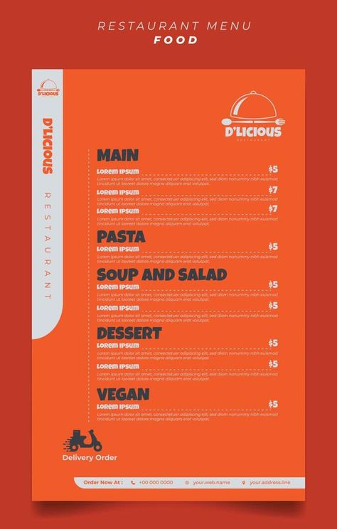 Simple Orange restaurant menu design. Orange Restaurant, Restaurant Ad, Restaurant Menu Design, Menu Restaurant, Menu Design, Food Menu, Design Design, Restaurant, Clip Art