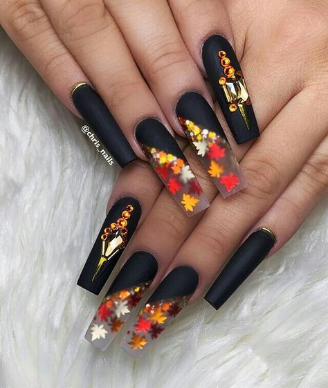 Fall Acrylic, Holloween Nails, Halloween Acrylic Nails, Cute Nails For Fall, Fall Acrylic Nails, Coffin Shape Nails, Thanksgiving Nails, Halloween Vibes, Hot Nails