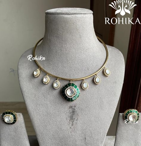 High quality polki kundan hasli necklace set ❤️❤️ ₹1950 , shipping free within India 🇮🇳 . Product code on website : SNAVYA . 🌟To place an order DM or whatsapp us on +916280926290 OR 🌟Buy it directly on our website www.rohikastore.com. Search for the product with the keyword “SNAVYA” . . Follow @jewellery_by_rohika for more designs.❤️ . We ship worldwide 🌍 . We customise happiness 💞 . . Ordering procedure : - Make payment through Gpay, phonepe or bank transfer (net-banking) - Share payment... Hasli Necklace, Indian Bridal Jewellery, Punjabi Bride, Opening Video, Polki Jewellery, Punjabi Wedding, Kiara Advani, Placing An Order, Inspirational Celebrities