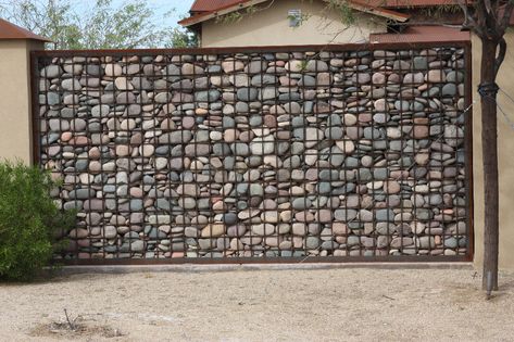 Sound Barrier Wall, Gabion Wall Design, Acoustic Barrier, Stone Walls Garden, Noise Barrier, Hot Tub Landscaping, Gabion Fence, Sound Wall, Sound Barrier