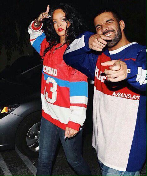 drake x riri Rihanna And, Drake Rihanna, Rihanna And Drake, Couple Halloween, Couple Halloween Costumes, Fashion Labels, Rappers, Rihanna, Drake