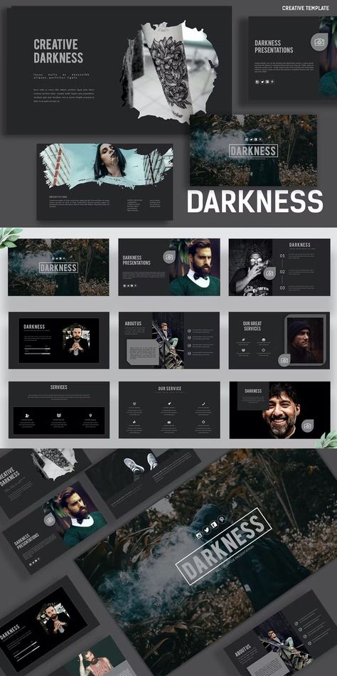 Darkness Powerpoint Presentation Templates Dark Presentation, Fashion Startup, Powerpoint Presentation Design, Presentation Design Template, Ppt Presentation, Template Presentation, Shopify Website, Shopify Store, Microsoft Excel