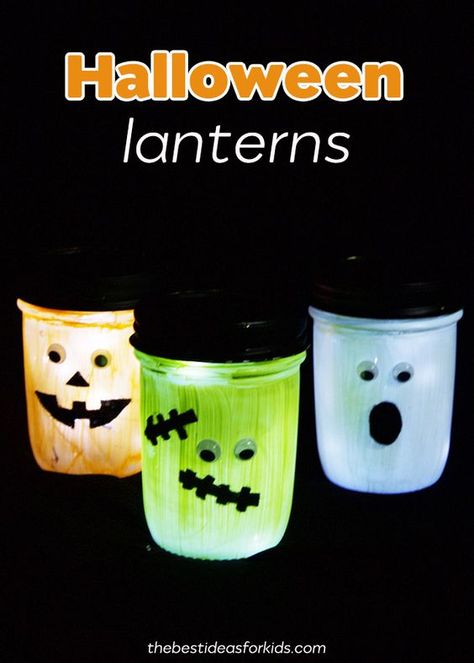 Halloween Mason Jars Diy, Diy Halloween Luminaries, Halloween Candles Diy, Halloween Luminaries, Mason Jar Luminaries, Halloween Party Decor Diy, Halloween Jars, Halloween Mason Jars, Ghost Crafts