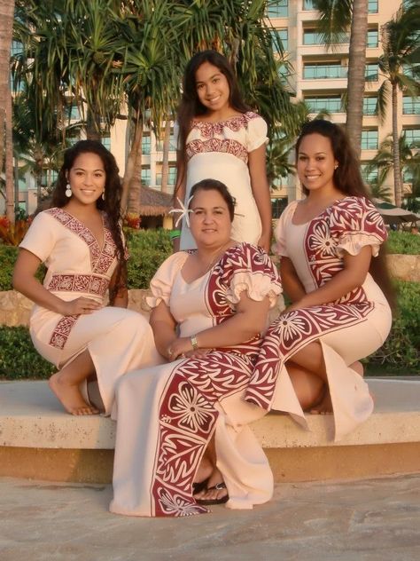 Samoan Wedding Dress, Fijian Clothing, Samoan Wedding, Samoan Clothing, Samoan Women, Polynesian Wedding, Samoan Dress, Samoan Designs, Hawaiian Wear