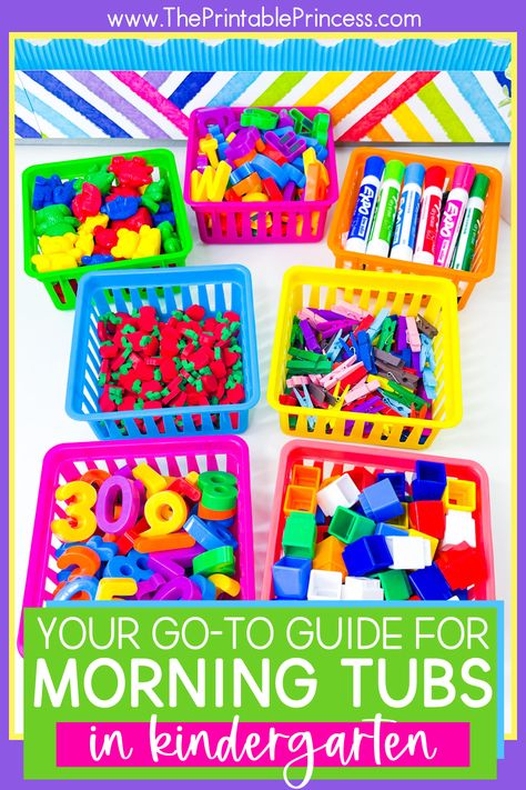 Soft Starts In The Classroom Kindergarten, Morning Tubs Kindergarten, Preschool Morning Tubs, Small Preschool Classroom Layout, Preschool Classroom Layout, Grouping Students, Stem Bins, Teach English To Kids, Kindergarten Morning Work