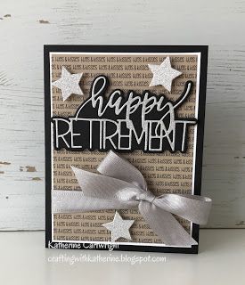 Happy Retirement from The Stamps of Life - Crafting with Katherine Retirement Card Ideas, Diy Retirement Cards, Retirement Cards Handmade, Happy Retirement Cards, Retirement Greetings, Leaving Cards, Farewell Cards, Stamps Of Life, Congrats Card