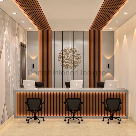 Counter Back Wall Design Shop, Office Cabin Design Modern, Office Counter Design Modern, Office Cabin Design Interior Modern, Showroom Counter Design, Reception Design Office, Counter Design Shop, Counter Table Design Shop, Office Reception Interior Design